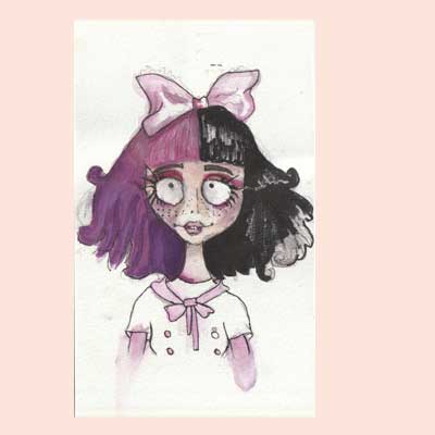 Character design Tim Burton style candy girl